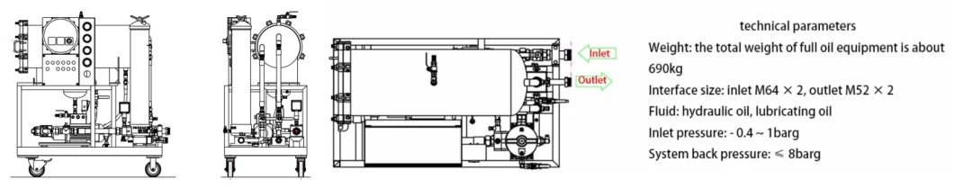 Portable Marine Engine Diesel Centrifugal Heavy Fuel Double Stage Dirty Waste Purify Transformer Hydraulic Lubricating Insulating Turbine Vacuum Oil Purifier