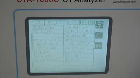 CT PT Transformatortester CT PT Analysator