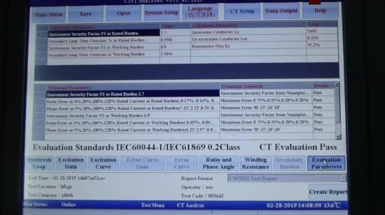 CT/PT-Analysator mit variablem Frequenzmodus und hoher Genauigkeit von 0,05 %