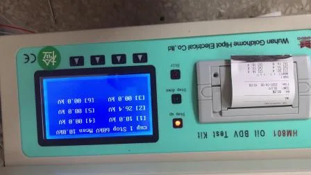 Transformatoröl-Dielektrisches Testgerät Hochspannungs-Dielektrischer Festigkeitsprüfer Automatischer BDV-Öltester
